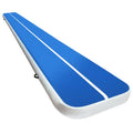 Inflatable Air Track Mat 6m x 1m 20cm Thick Gymnastics Blue White