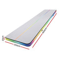 Everfit 6M Air Track Mat Inflatable Gymnastics Tumbling Colourful