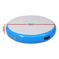 Everfit 1m Air Track Spot Inflatable Gymnastics Tumbling Mat Blue