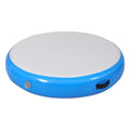 Everfit 1m Air Track Inflatable Gymnastics Tumbling Mat Round Blue Pump