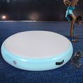Everfit 1m Air Track Inflatable Gymnastics Tumbling Mat Round Green