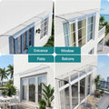 Instahut Window Door Awning 0.4x3m Transparent