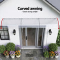 Instahut Window Door Awning 0.4x3m Transparent