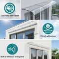 Instahut Window Door Awning 0.4x3m Transparent