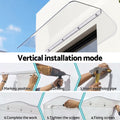 Instahut Window Door Awning 0.4x3m Transparent