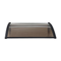 Instahut Window Door Awning 0.8m x 1m Brown