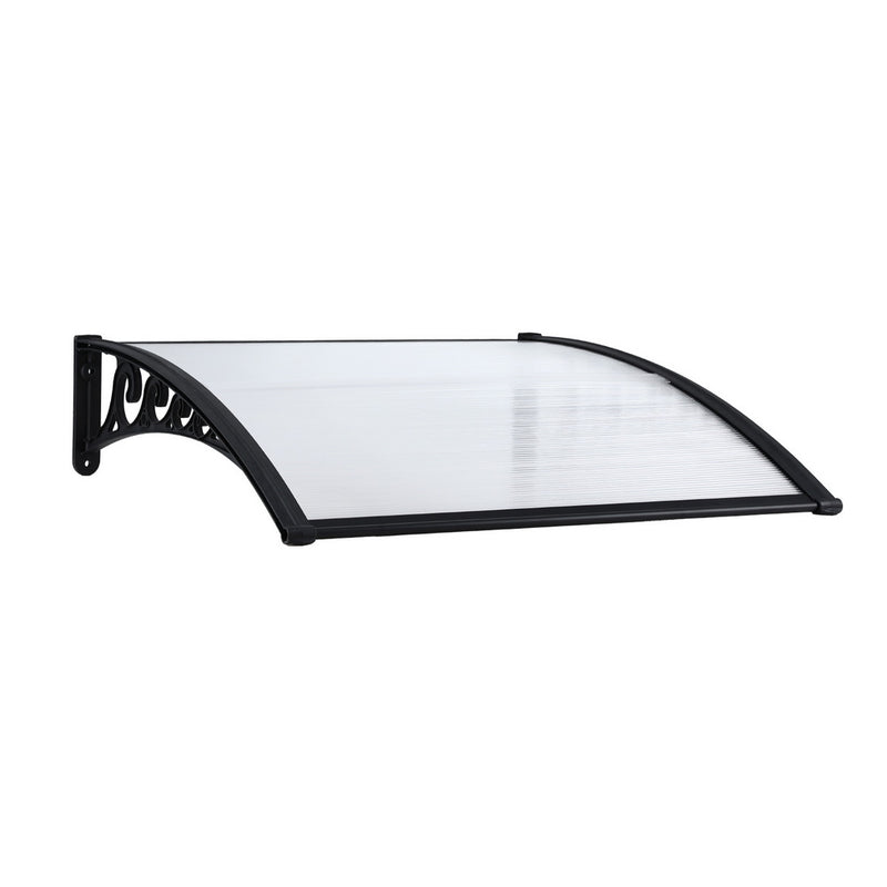 Instahut Window Door Awning 0.8m x 1m Transparent