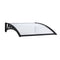 Instahut Window Door Awning 0.8m x 1m Transparent