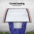 Instahut Window Door Awning 0.8m x 1m Transparent