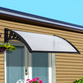 Instahut Window Door Awning 0.8m x 1m Transparent