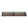 Instahut Window Door Awning 0.8m x 2m Brown