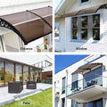Instahut Window Door Awning 0.8m x 2m Brown