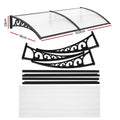 Instahut Window Door Awning 0.8x2m Transparent