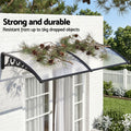 Instahut Window Door Awning 0.8x2m Transparent