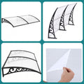 Instahut Window Door Awning 0.8x2m Transparent