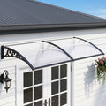 Instahut Window Door Awning 0.8x2m Transparent