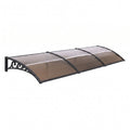 Instahut Window Door Awning 0.8m x 3m Brown