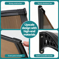 Instahut Window Door Awning 0.8m x 3m Brown