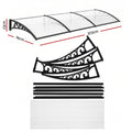 Instahut Window Door Awning 0.8m x 3m Transparent