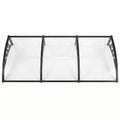 Instahut Window Door Awning 0.8m x 3m Transparent