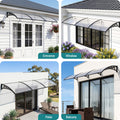 Instahut Window Door Awning 0.8m x 3m Transparent