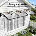 Instahut Window Door Awning 0.8m x 3m Transparent