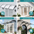 Instahut Window Door Awning 0.8m x 3m Transparent