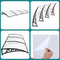 Instahut Window Door Awning 0.8m x 3m Transparent