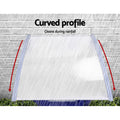 Instahut Window Door Awning 1.5mx2m Grey Frame Transparent Canopy