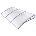 Instahut Window Door Awning 1.5x3m Grey Polycarbonate Canopy