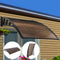 Instahut Window Door Awning 1.5x4m Brown Canopy Black Frame