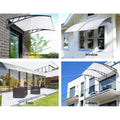 Instahut Awning 1.5x4m Transparent Grey Frame Window Door Canopy
