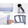Instahut Awning 1.5x4m Transparent Grey Frame Window Door Canopy