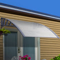 Instahut Awning 1.5x4m Transparent Grey Frame Window Door Canopy