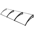 Instahut Window Door Awning 1m x 3m Transparent Plastic Canopy