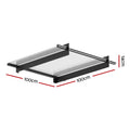 Instahut Window Door Awning 1mx1m Transparent Polycarbonate Sheet