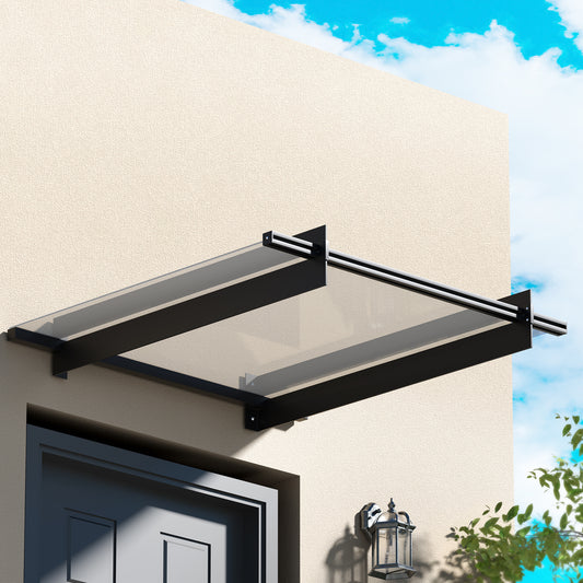 Instahut Window Door Awning 1mx1m Transparent Polycarbonate Sheet