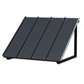 Instahut Window Door Awning Canopy 1mx1m Black Metal Frame