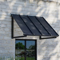 Instahut Window Door Awning 1m x 1.2m Black Metal Frame