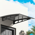 Instahut Window Door Awning 1mx1m Grey Metal Frame Canopy
