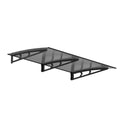 Instahut Window Door Awning 1mx2m Grey Metal Frame