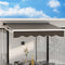 Instahut 2Mx1.5M Manual Retractable Folding Arm Awning Grey