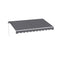 Instahut 3M x 2M Manual Retractable Folding Arm Awning Grey