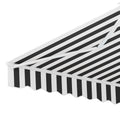 Instahut 3M Retractable Awning Manual Grey White Sunshade