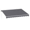 Instahut Retractable Folding Arm Awning Manual Sunshade 3.5M X 3M Grey