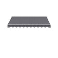Instahut Retractable Folding Arm Awning Manual Sunshade 3.5M X 3M Grey