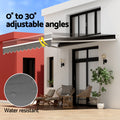Instahut 4x2.5m Manual Retractable Arm Awning Grey
