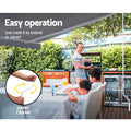 Instahut 4Mx2.5M Retractable Awning Manual Sunshade Pearl Grey