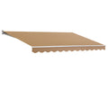 Instahut Retractable Awning 4x3m Manual Beige Sunshade