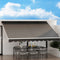 Instahut 4Mx3M Retractable Folding Arm Awning Manual Grey